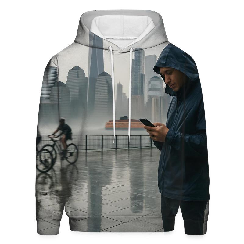 Battery Park Promenade After A Summer Downpour heavyweight hoodies