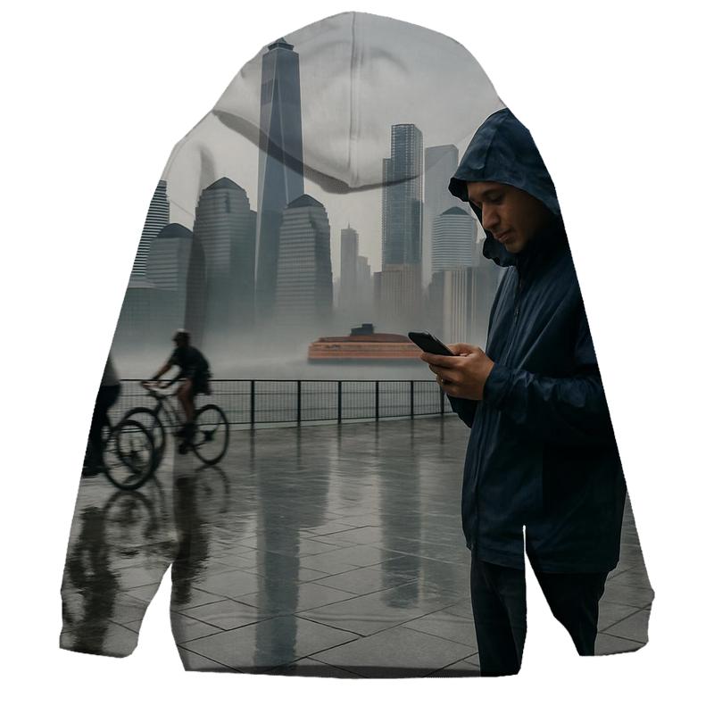 Battery Park Promenade After A Summer Downpour heavyweight hoodies