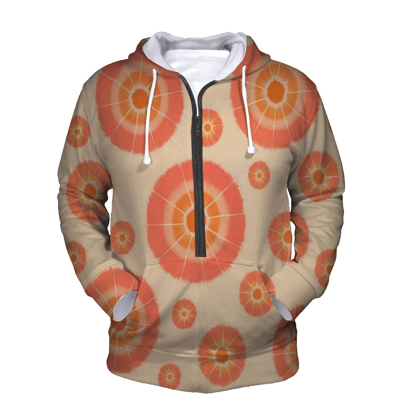 Kumo Comet Rosette Scatter printed hoodies