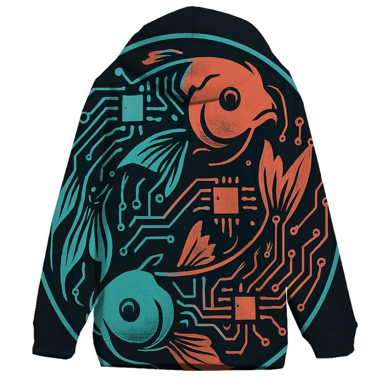 Prismatic Koi Circuit Emblem heavyweight hoodies