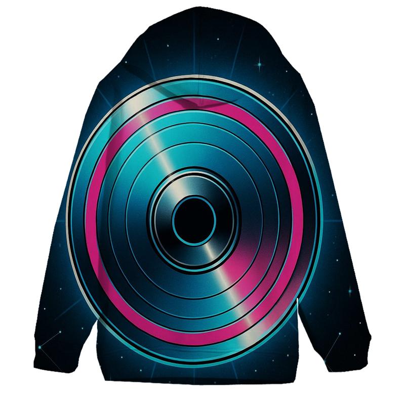 Laser Disc Galaxy Rings pullover hoodies