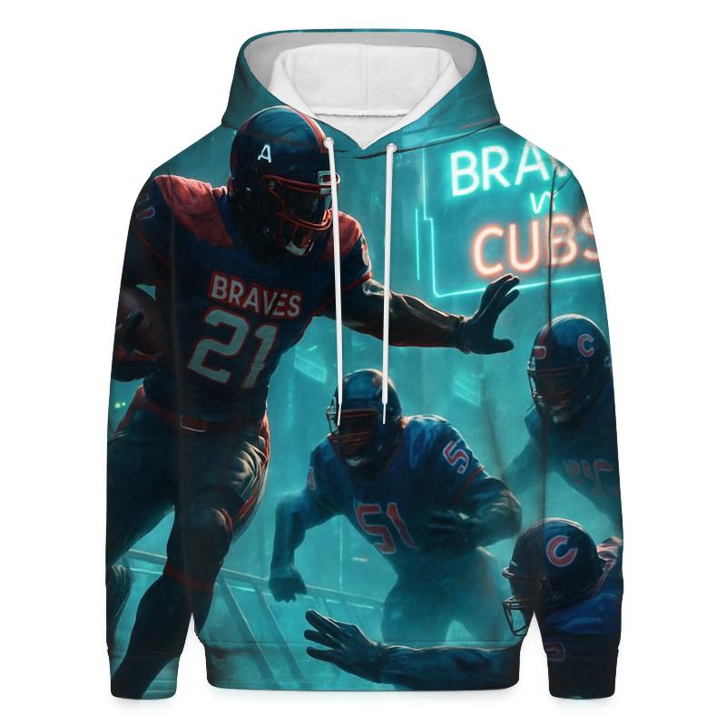 Skybridge Scrimmage Braves Versus Cubs embroidered hoodies