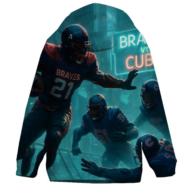 Skybridge Scrimmage Braves Versus Cubs embroidered hoodies
