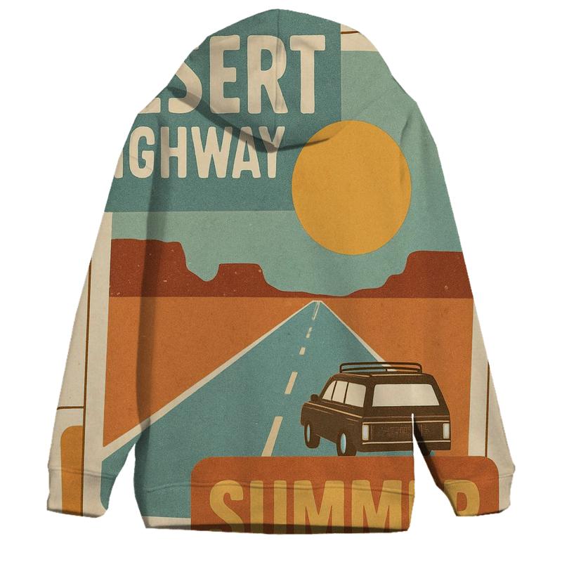 Seventies Road Trip Postcard Collage hoodie trends