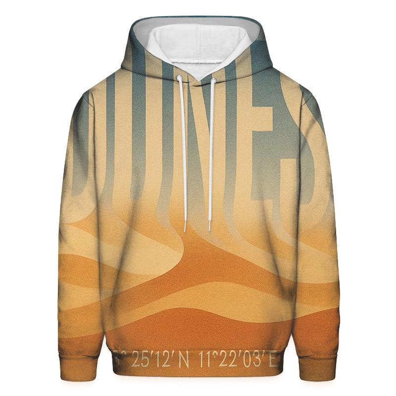 Desert Mirage Typography Poster heavyweight hoodies