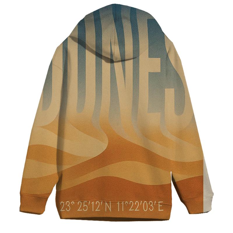 Desert Mirage Typography Poster heavyweight hoodies