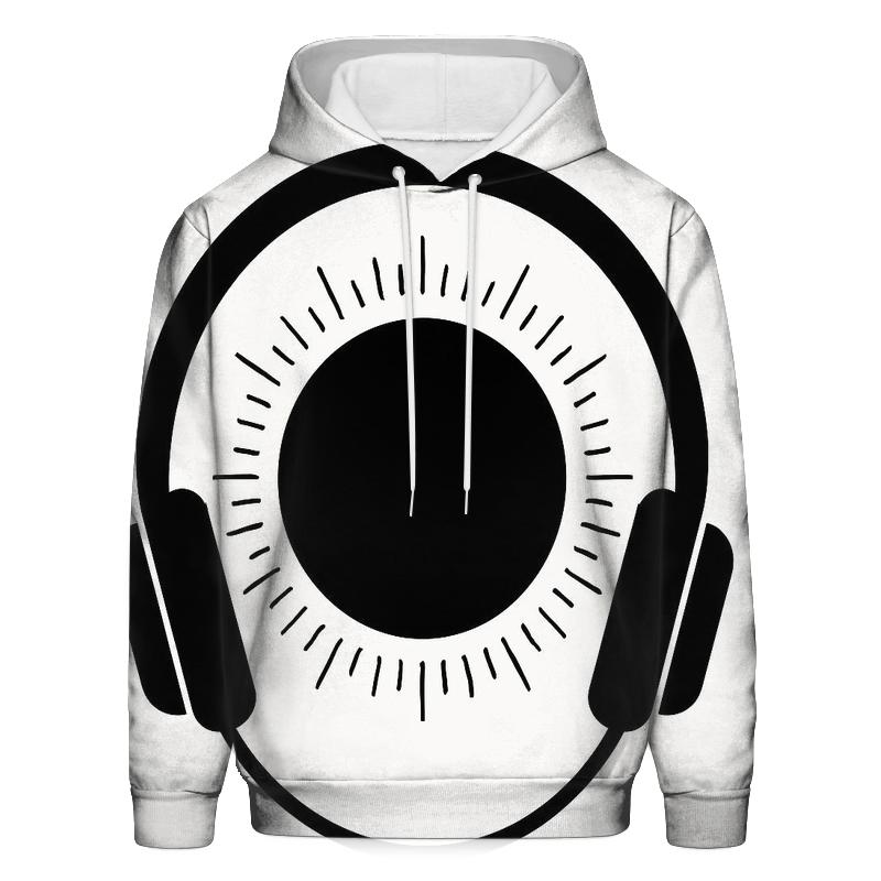 Monochrome Headphone Eclipse pullover hoodies