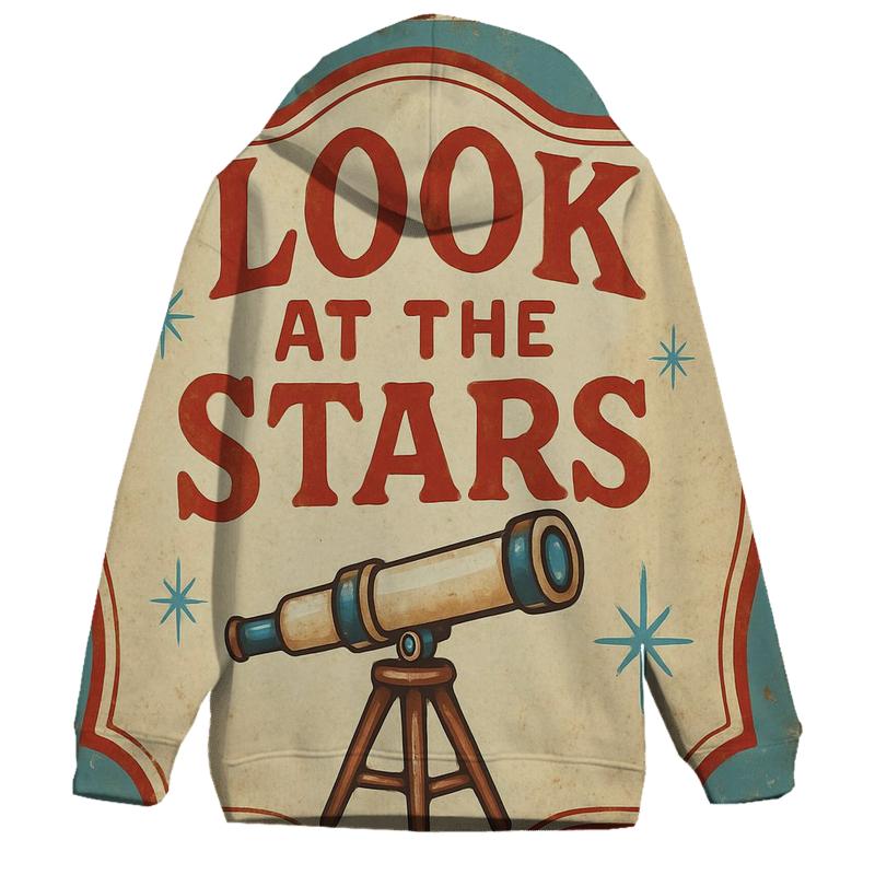 Retro County Fair Astronomy Booth Sign designer hoodies