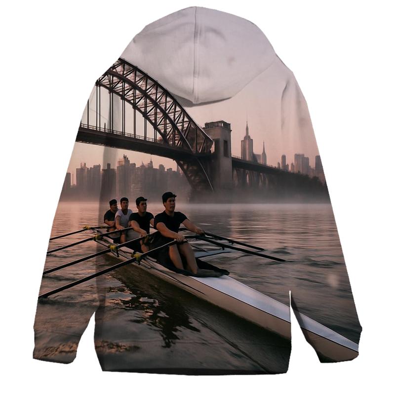 Dawn Rowers Under Hell Gate With The Upper East Side Beyond zip-up hoodies