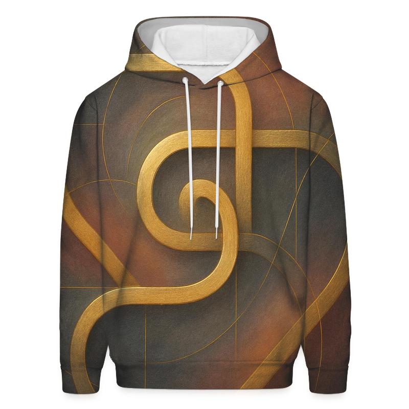Golden Thread Labyrinth designer hoodies