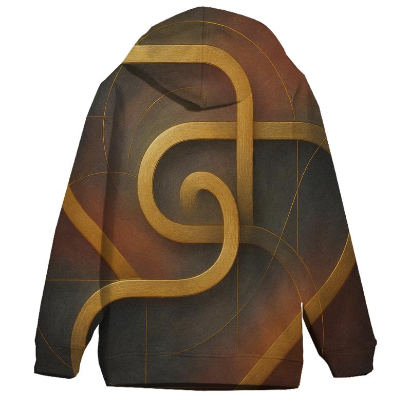 Golden Thread Labyrinth designer hoodies