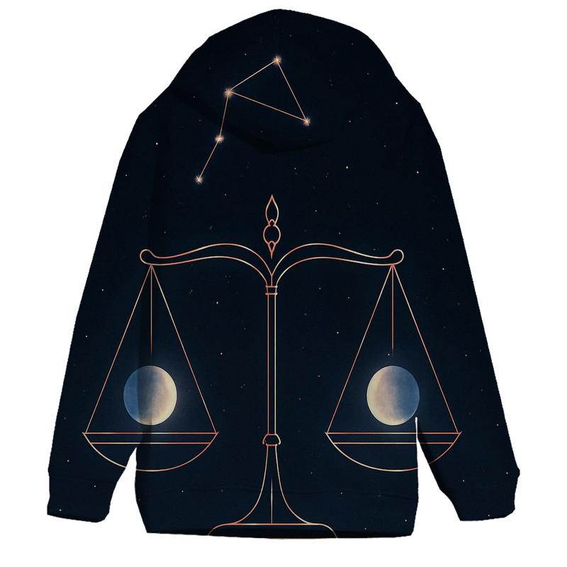 Libra Equinox Balance Star Scale Emblem hoodies fashion