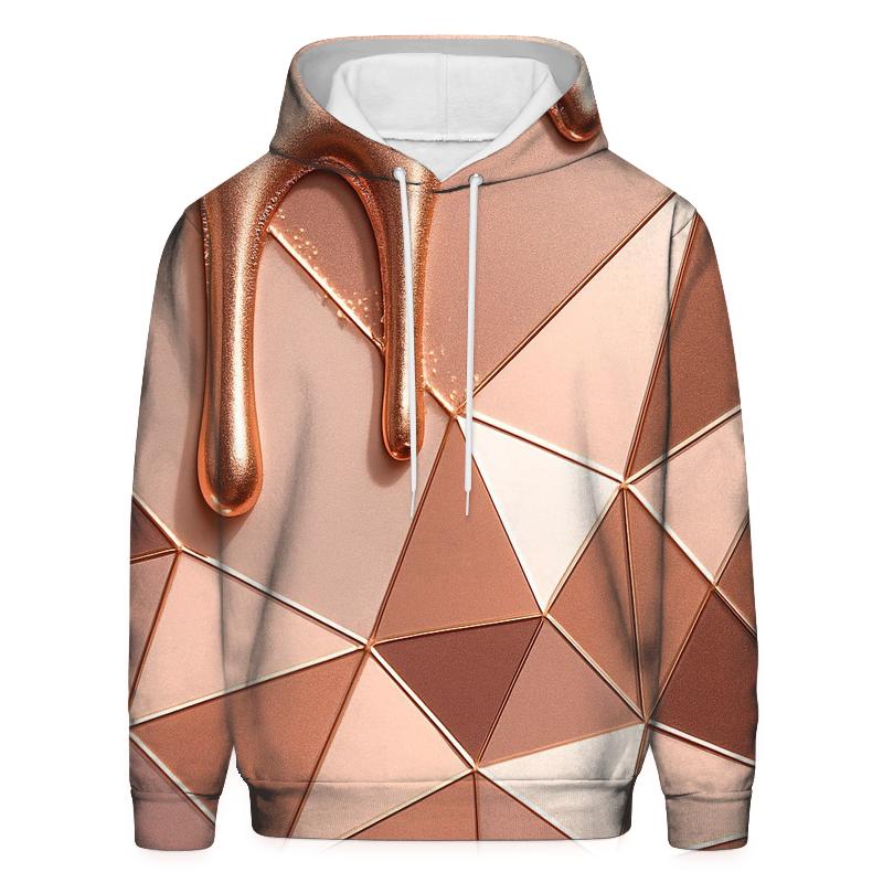 Rose Gold Velvet Drip Facets hoodie designs