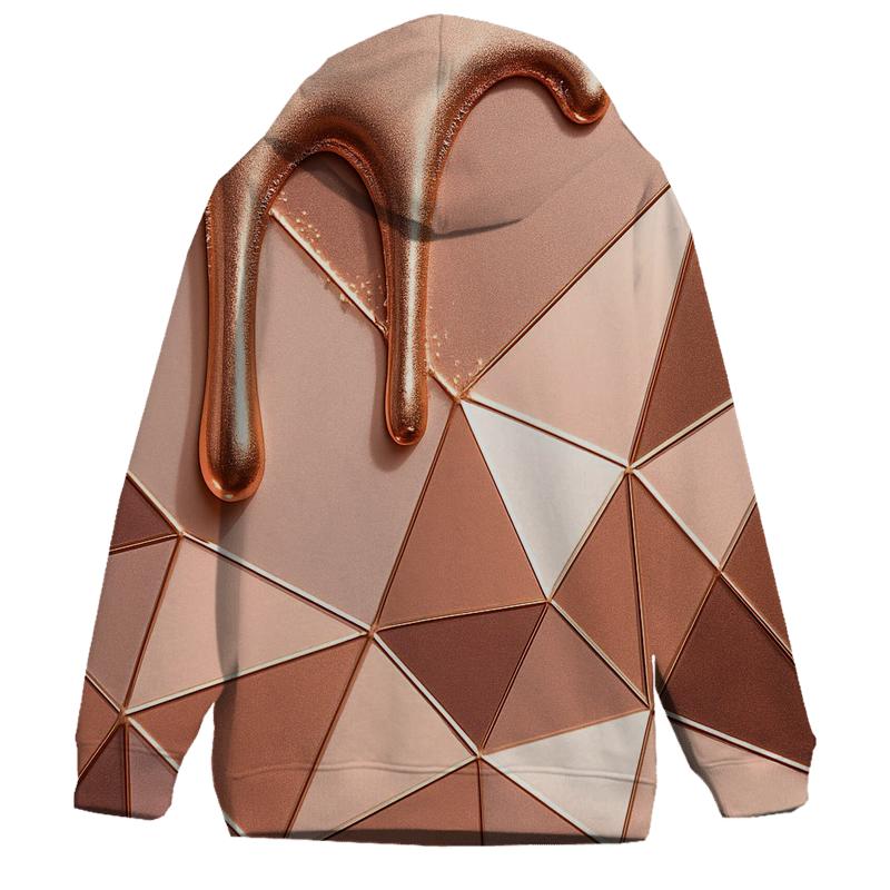 Rose Gold Velvet Drip Facets hoodie designs