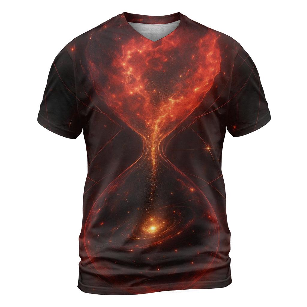 Time Dilation Hourglass Nebula artistic all-over print tops