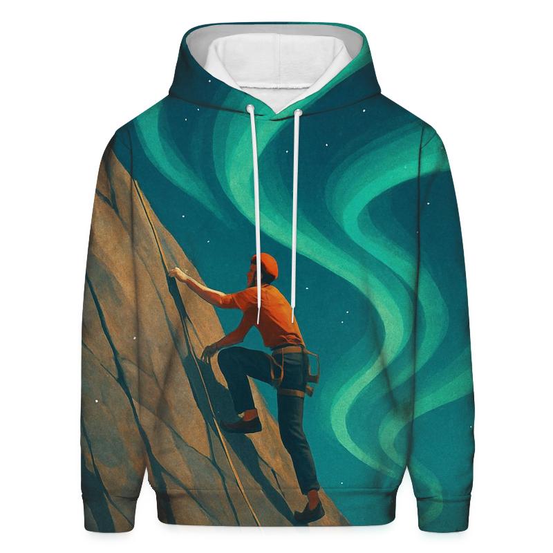 Aurora Summit Rock Climbing printed hoodies