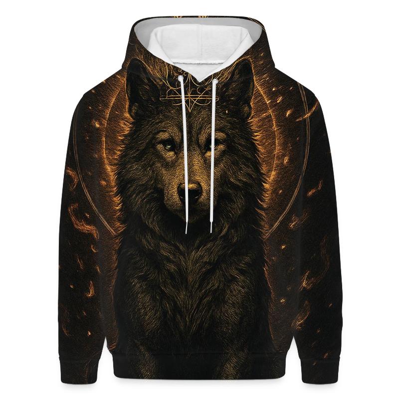 Golden Ashen Wolf Crown Ritual heavyweight hoodies