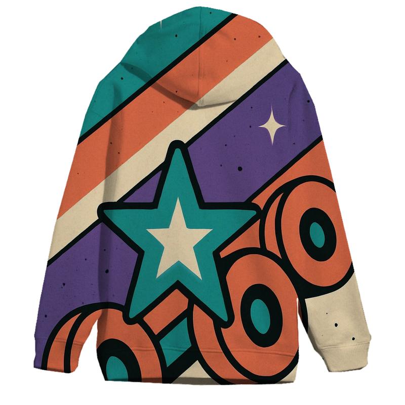 Roller Rink Starburst Stripes designer hoodies