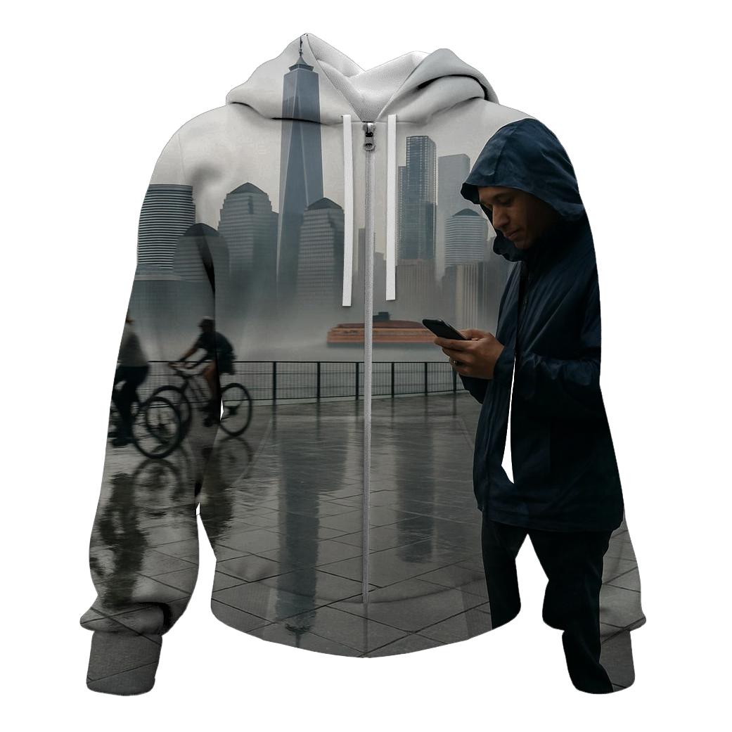 Battery Park Promenade After A Summer Downpour designer hoodies