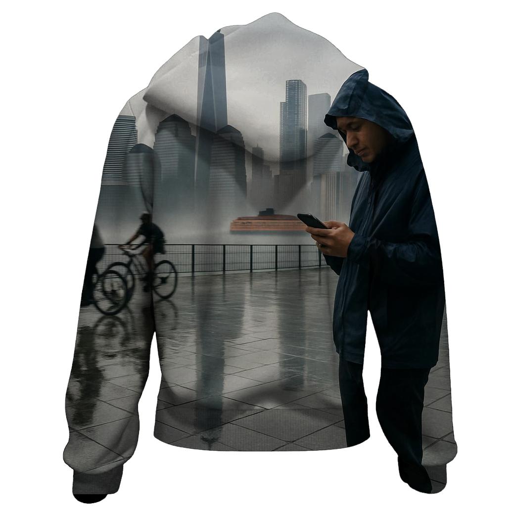Battery Park Promenade After A Summer Downpour designer hoodies