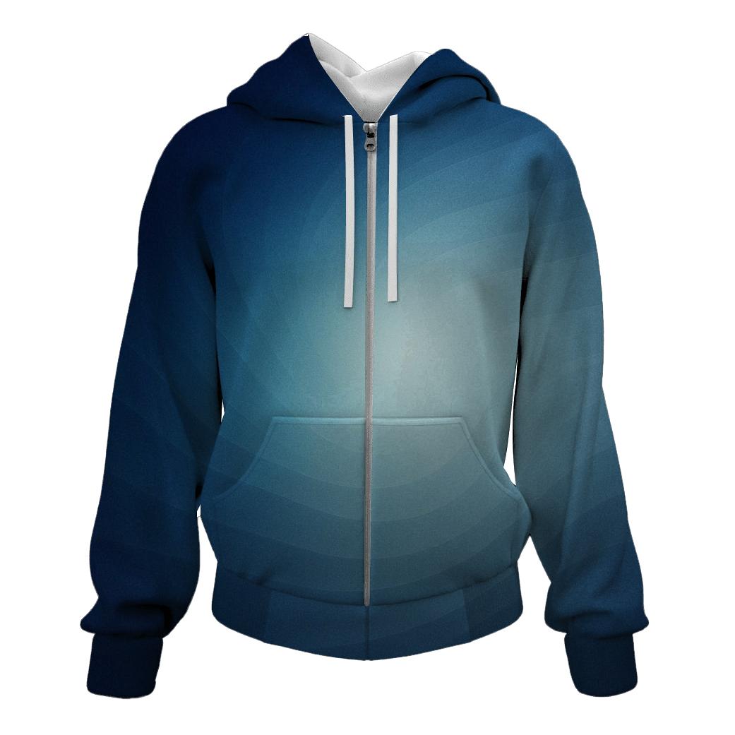 Moonlit Glacier Bloom graphic hoodies