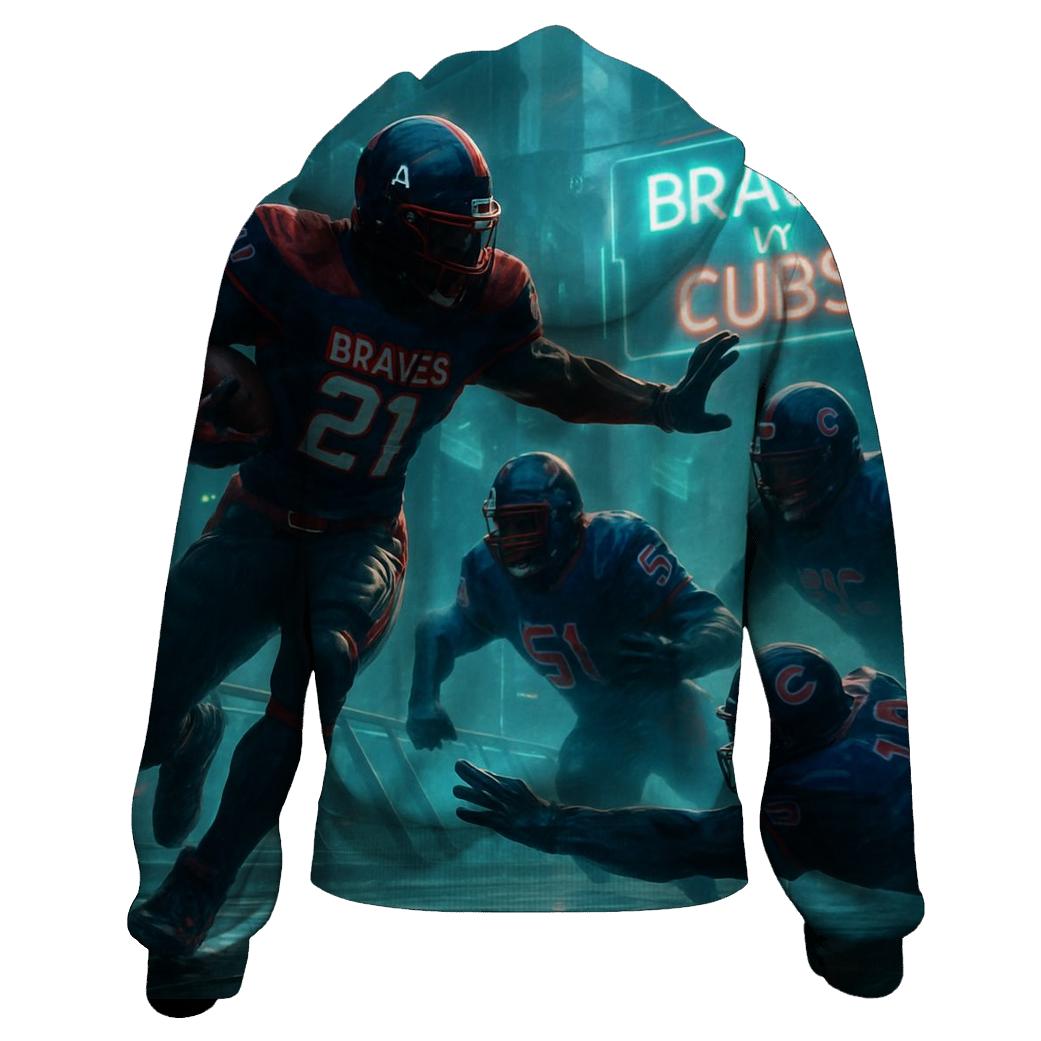 Skybridge Scrimmage Braves Versus Cubs heavyweight hoodies