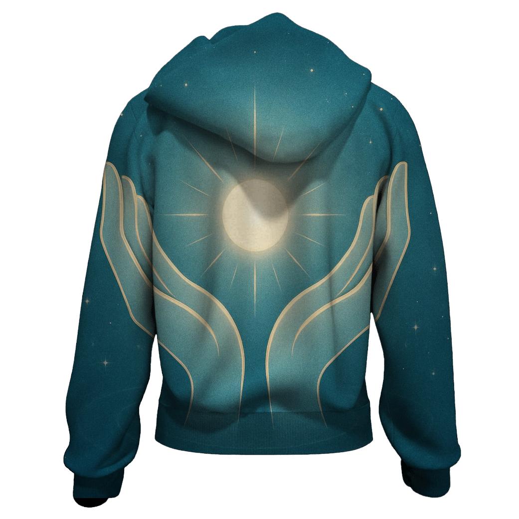 Starlit Open Palms designer hoodies