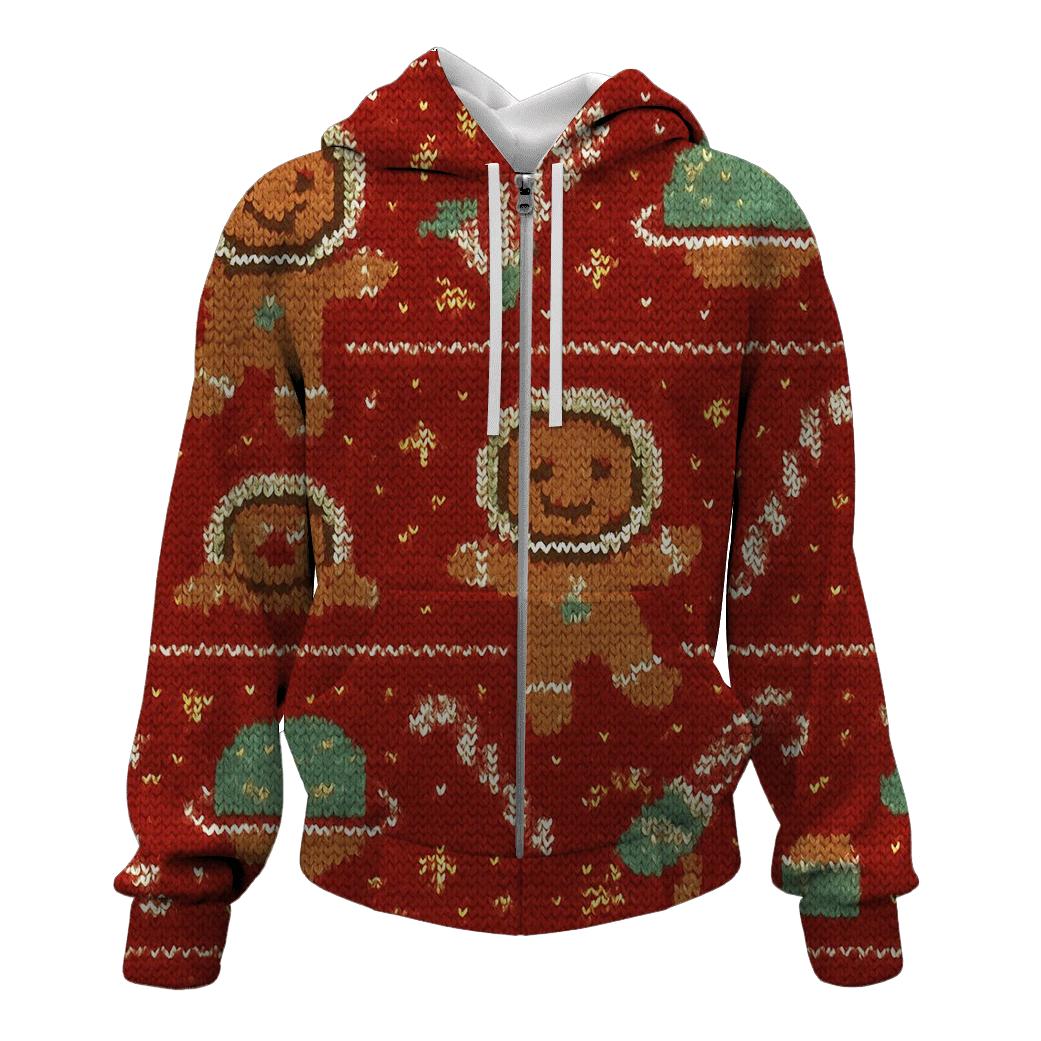 Gingerbread Rocket Row Design pullover hoodies