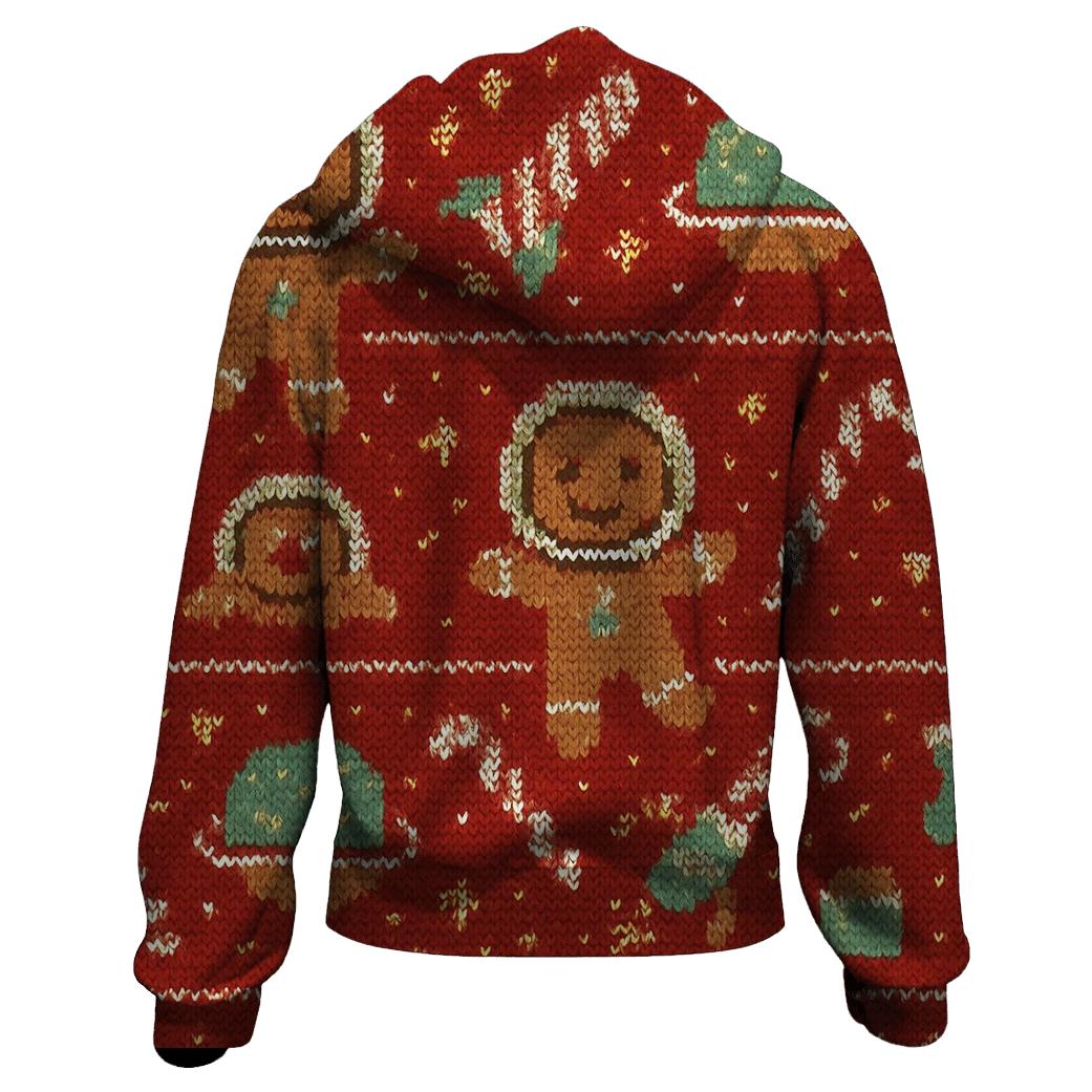 Gingerbread Rocket Row Design pullover hoodies