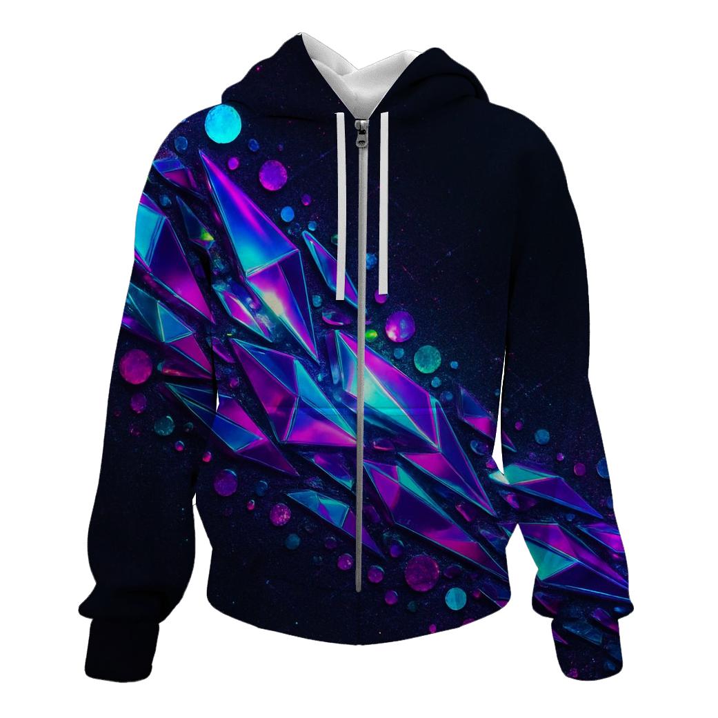 Neon Disco Prism Tide printed hoodies