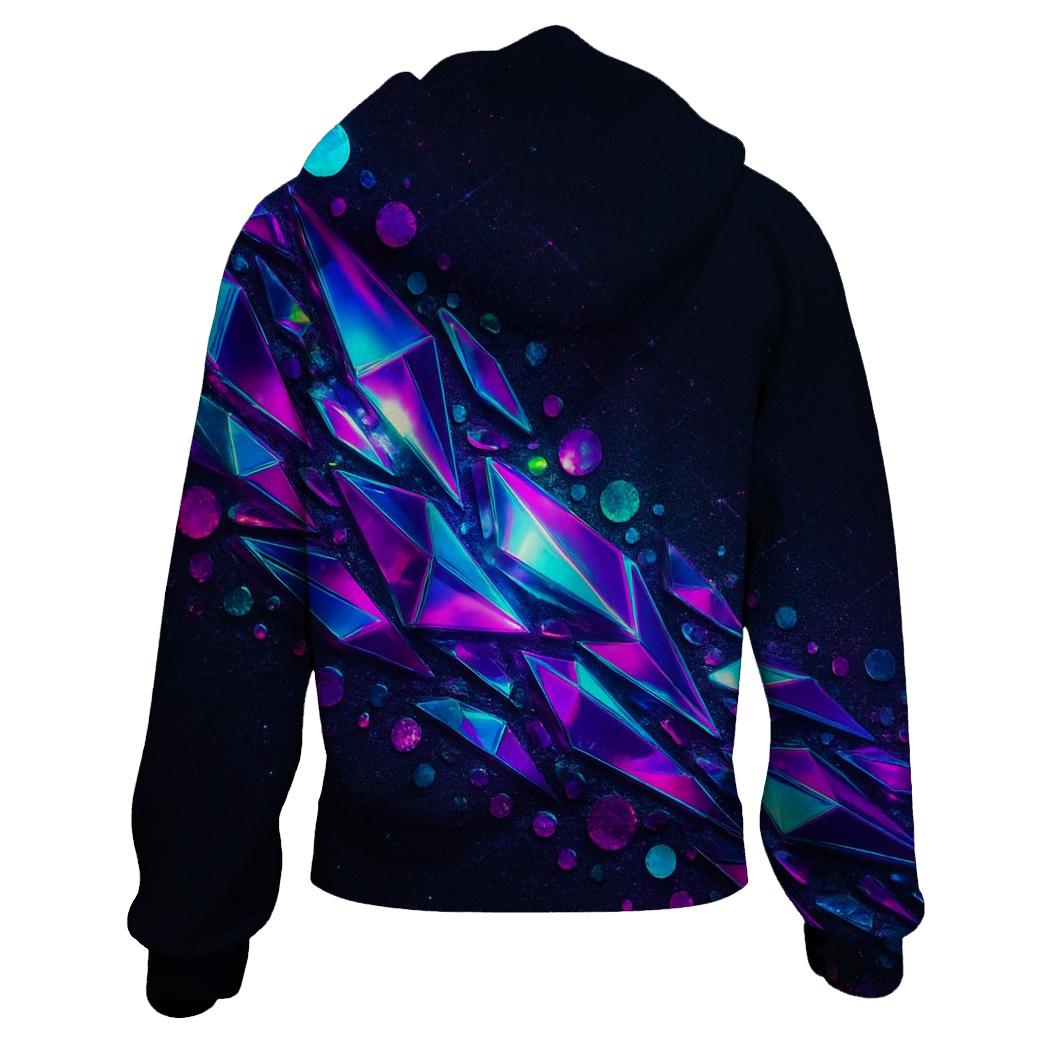 Neon Disco Prism Tide printed hoodies