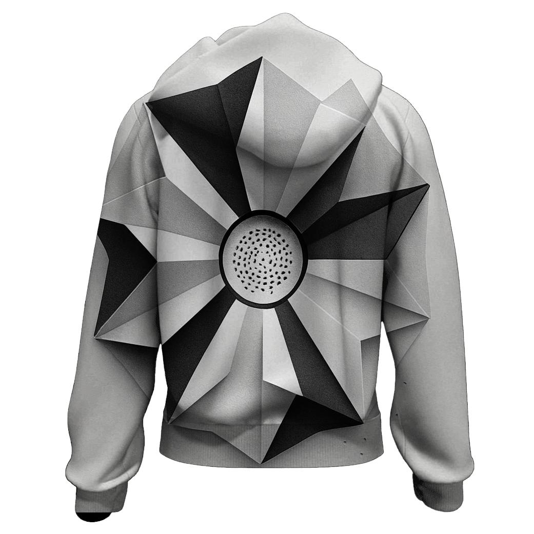 Filter Fold Geometry custom hoodies