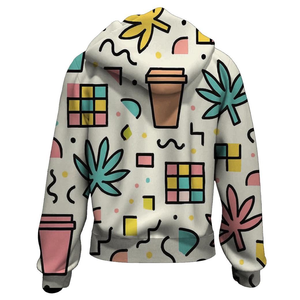 Miami Mall Food Court Memphis premium hoodies