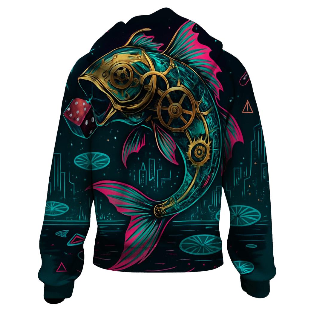 Clockwork Koi Dream Circuit lightweight hoodies