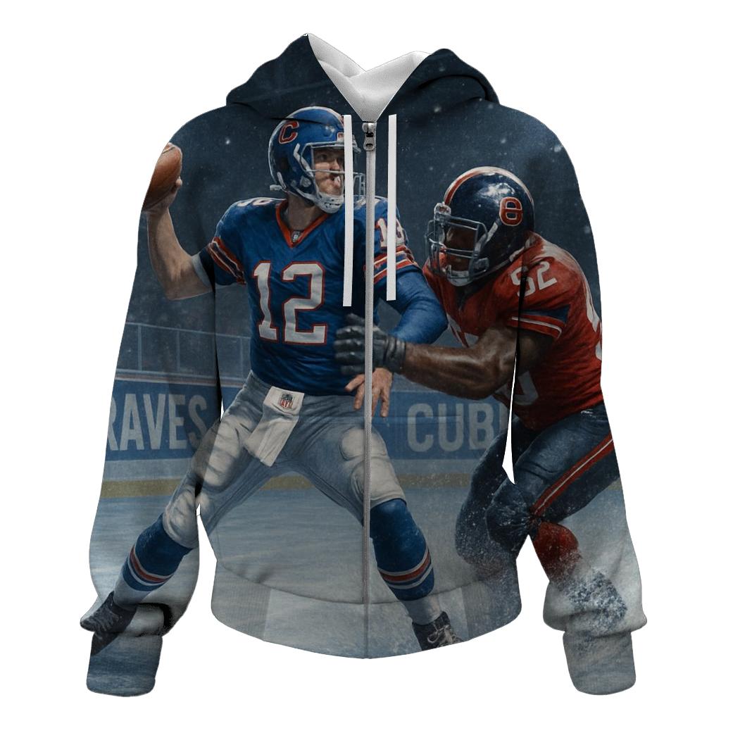 Ice Rink Gridiron Clash Braves Versus Cubs hoodie styles