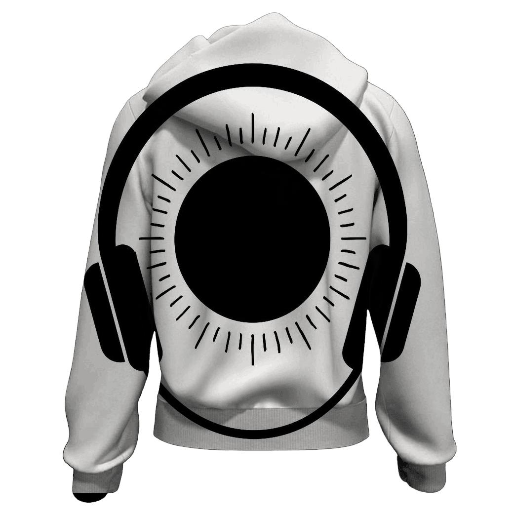 Monochrome Headphone Eclipse heavyweight hoodies