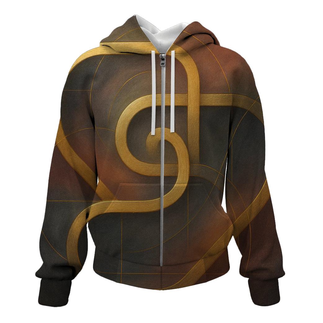 Golden Thread Labyrinth premium hoodies