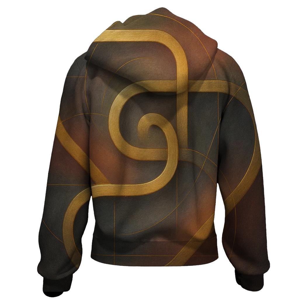 Golden Thread Labyrinth premium hoodies
