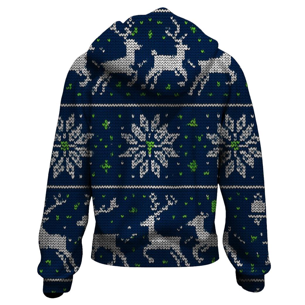 Reindeer Constellation Fair Isle Design hoodie designs