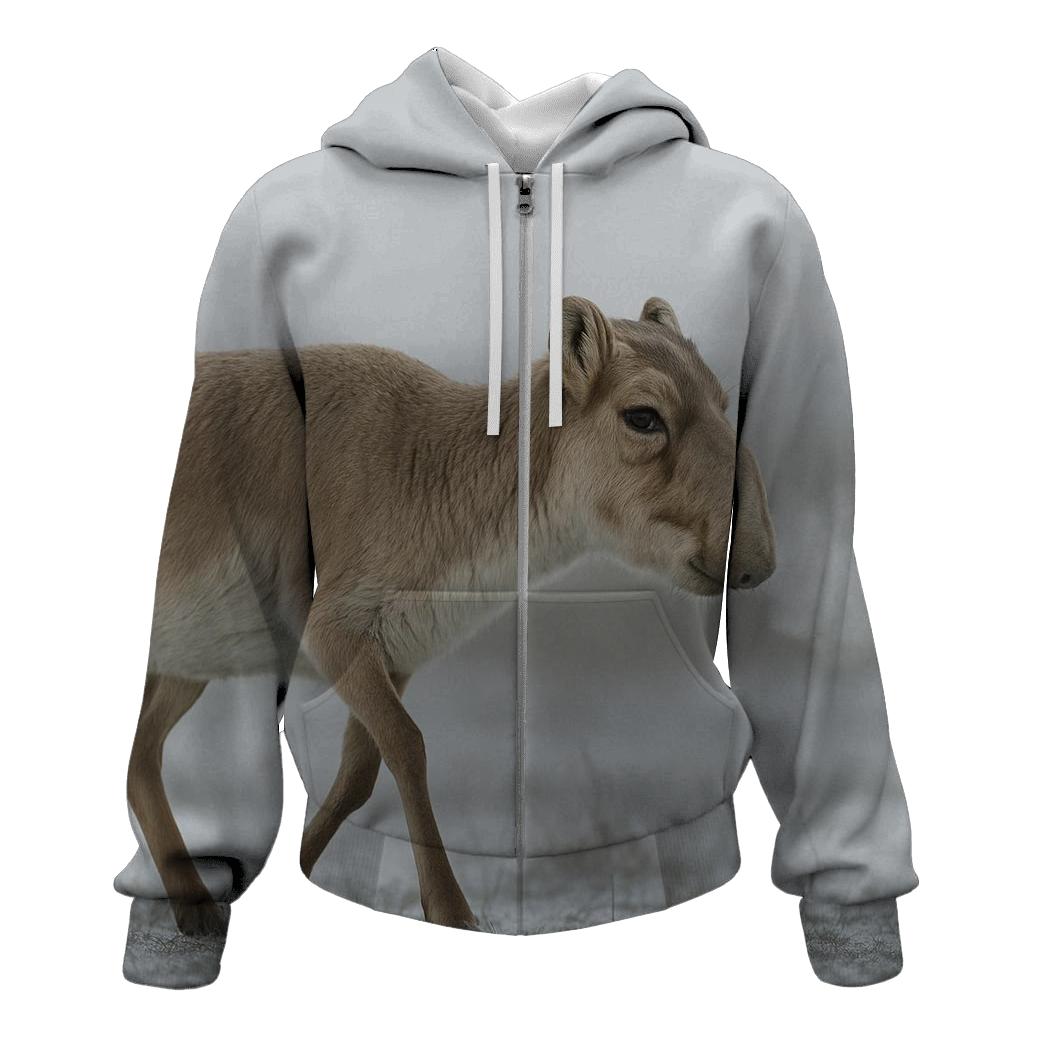 Steppe Breathline Saiga Antelope graphic hoodies