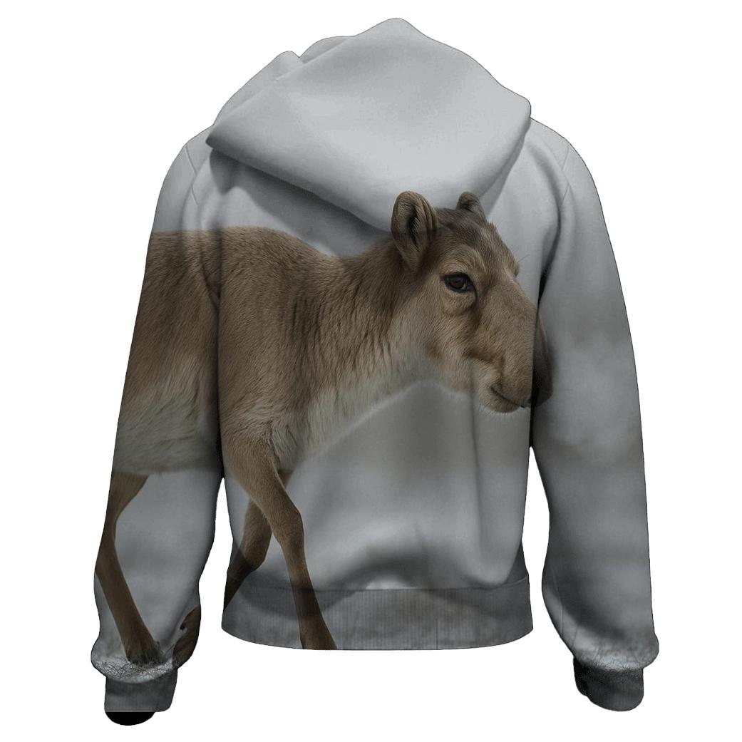 Steppe Breathline Saiga Antelope graphic hoodies