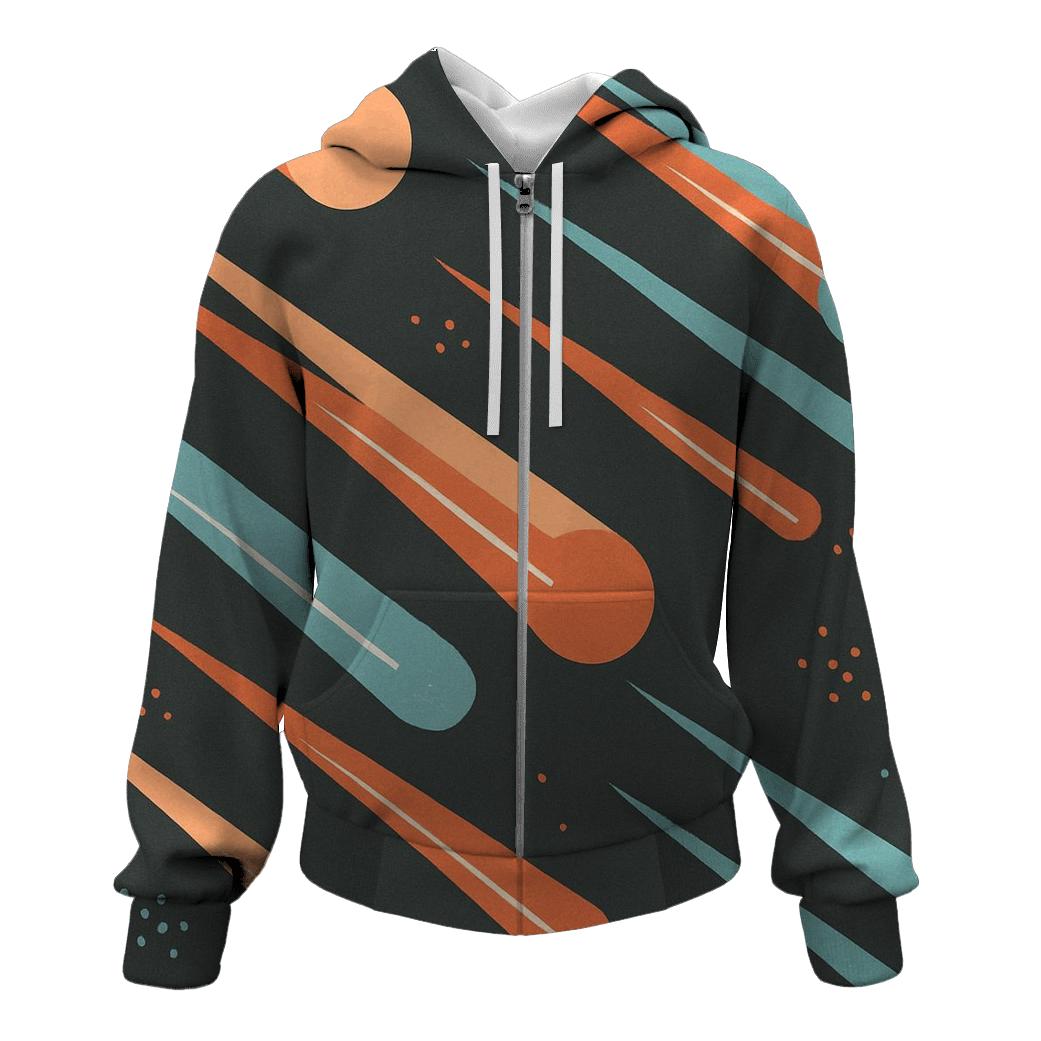 Comet Trail Overprint Drift graphic hoodies