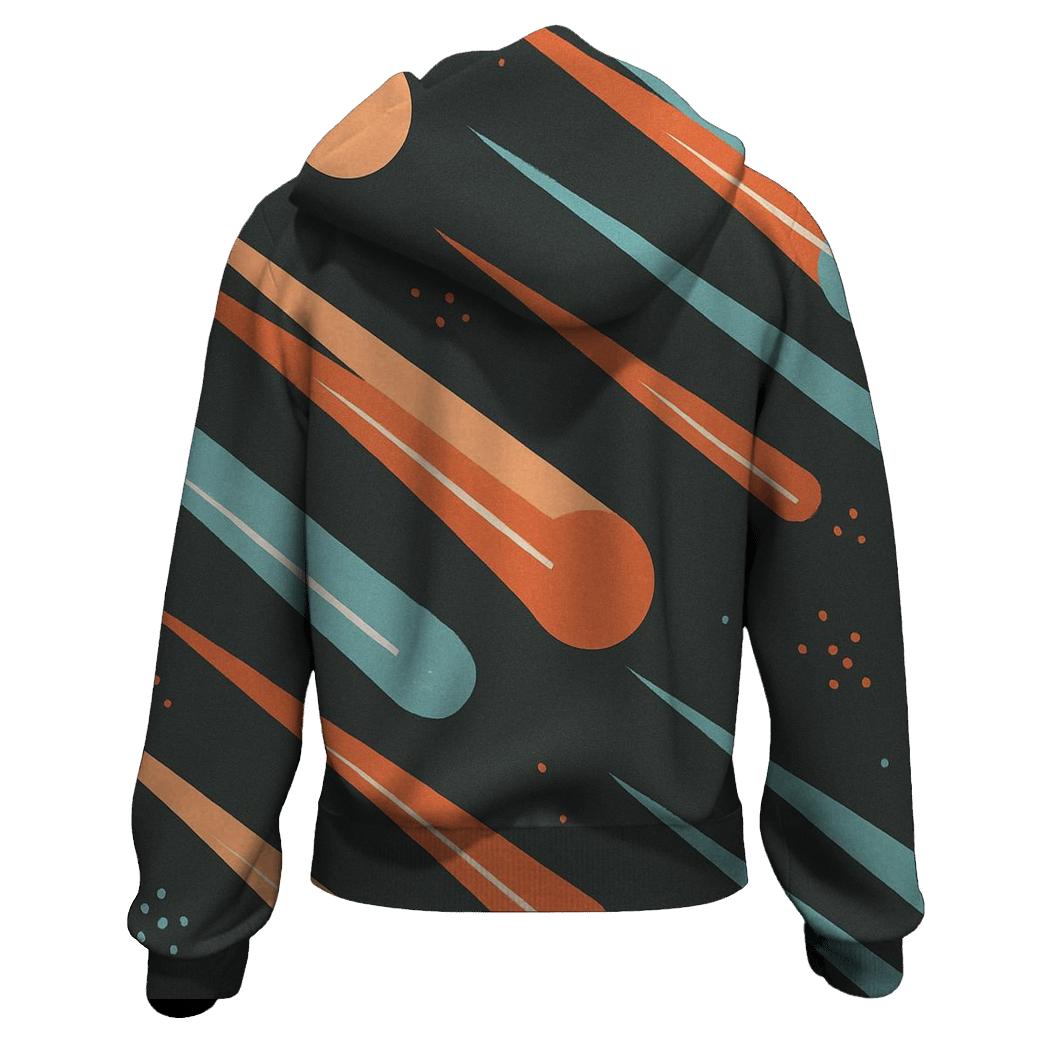 Comet Trail Overprint Drift graphic hoodies