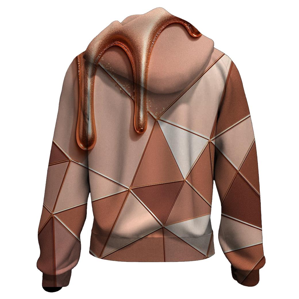 Rose Gold Velvet Drip Facets hoodie designs