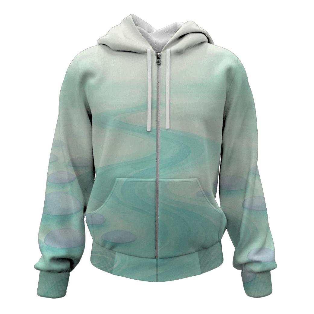 River Of Stillness zip-up hoodies