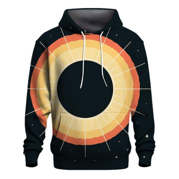 Eclipse Corona Lattice graphic hoodies