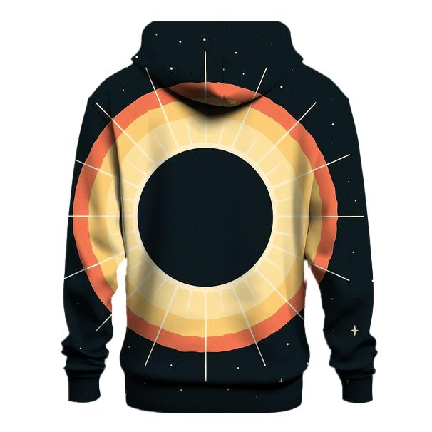 Eclipse Corona Lattice graphic hoodies