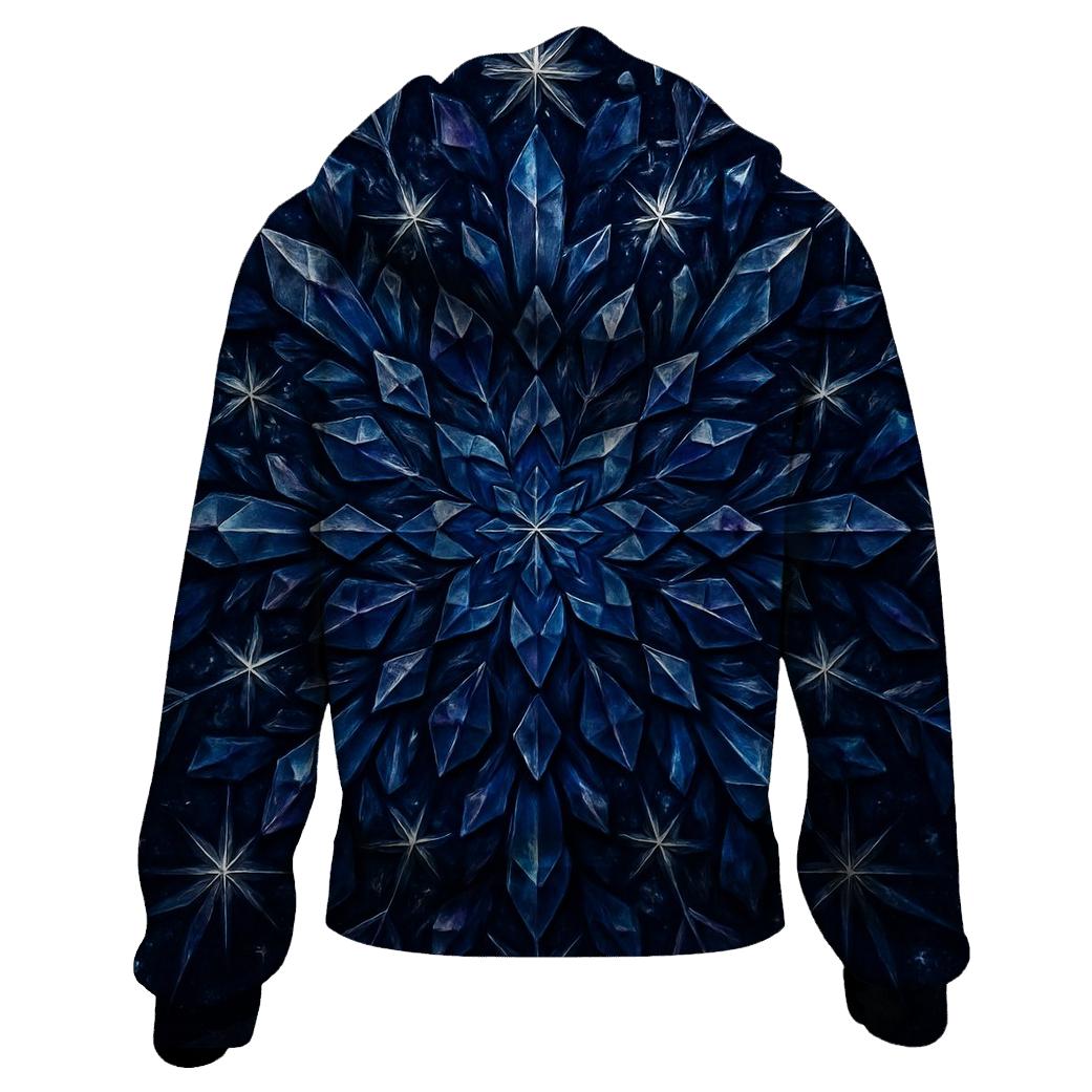 Midnight Crystal Bloom Lattice hoodie designs