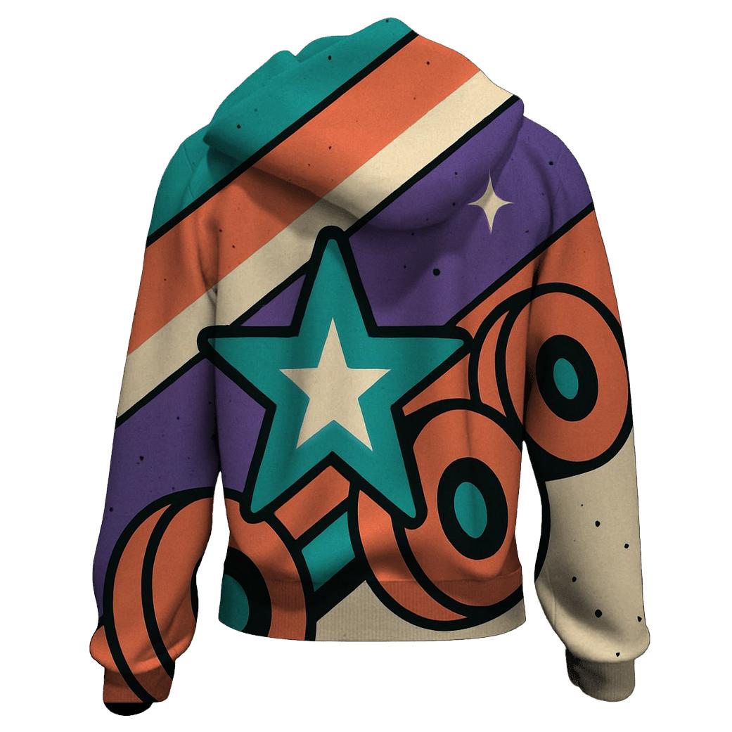 Roller Rink Starburst Stripes hoodie trends