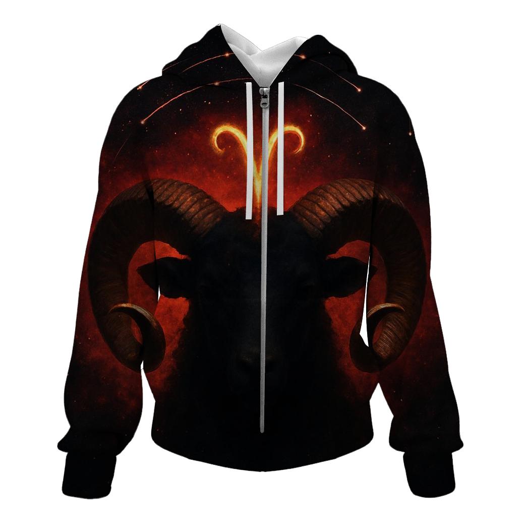 Aries Ram Horns Meteor Crown pullover hoodies